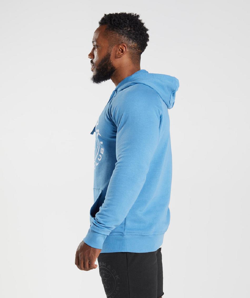 Sudadera Con Capucha Gymshark Legacy Hombre Azules | CO 3626NWY